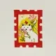 White Cat with Blossoms logo