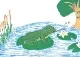 Frog on a Water Lily logo