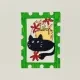 Black Cat in Flowers logo