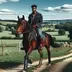 Black Guy Riding a Horse logo