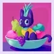 Cat 'n fruits logo