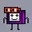 Pixelated TV logo
