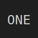 ONE logo