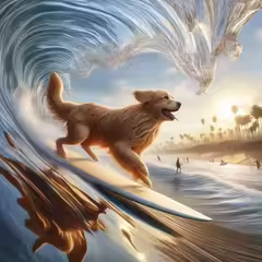 Surf's Up Pup logo