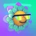 3D Flowers logo