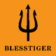 BLESSTIGER•TRIDENT logo