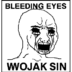 BLEEDING•EYES•WOJAK•SIN logo