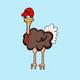 OSTRICH•FIGHT•BIDEN logo