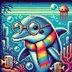 WIZ•THE•DOLPHIN logo