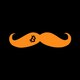 BITCOIN•MUSTACHE logo