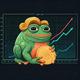 Rich Happy Frog Pepe logo