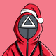 Squid Santa logo