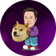 Doge Mascot - Solana logo