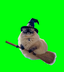 Cat Flying On Broom logo