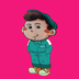 Relaxed Squid Boy logo