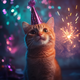 New Years cat logo