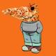 Just a chill pizza logo