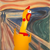 chicken art logo