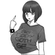 Big Tiddy Goth Girl logo