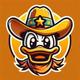 Cowboy Donal Duck logo