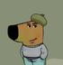 Just a chill guy wif hat logo