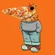 Just a chill pizza logo