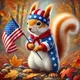 MAGA SQUIRREL TRUMP logo