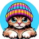 Kitten Wif Hat logo