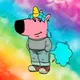 Just a chill unicorn logo