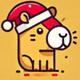 Capybara Santa On Sui logo