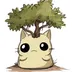 Tree stuck in cat logo