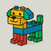 BRICKY THE DOG logo