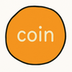 The coin  logo