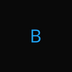 B logo