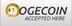 Accept Dogecoin logo