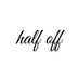 not free, but its still half off logo