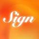 Sign logo