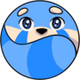 Coolest blue on SUI logo