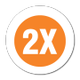 Double it and sell it to next logo