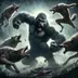 5 Dire Wolves vs 1 Gorilla logo