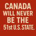 Will never be the 51st US state logo