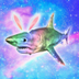 iridescent rabbit shark  logo