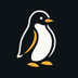 LINUX NEW PENGUN MASCOT logo