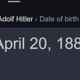 HITLER'S BIRTHDAY logo
