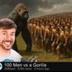 100 Men vs a Gorilla logo