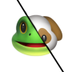 70% frog / 30% dog logo