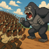 100 niggas vs 1 gorilla  logo