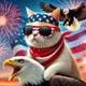Murica Cat logo