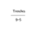 Trenches Over 9-5 logo