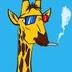 Smoking Giraffe  logo